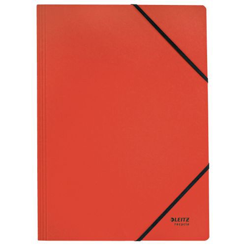 Chemise En Carton Recycle Leitz Avec Élastiques Rouge