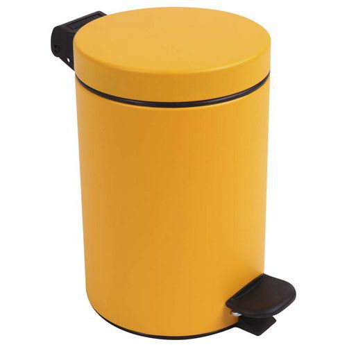 Poubelle Pour Sanitaire Pour Salle De Bain Retro 3l - Jaune