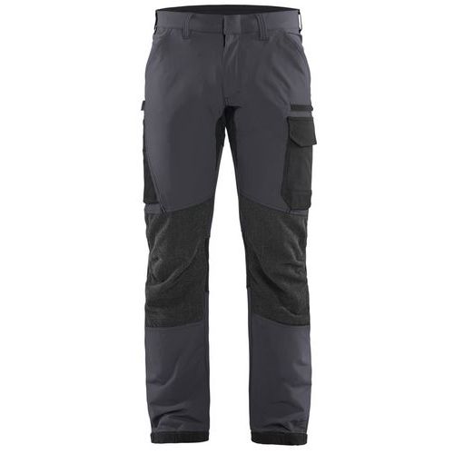 Pantalon De Travail Maintenance Stretch 4d Gris/noir D124
