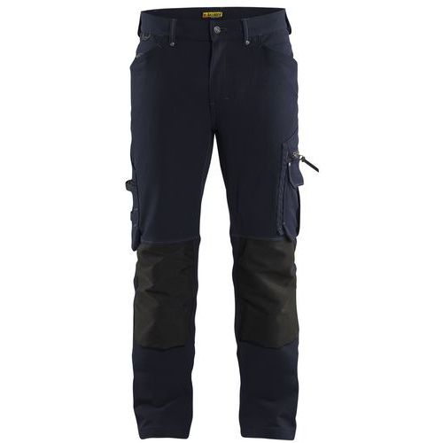Pantalon De Travail X1900 à Stretch 4d Bleu Foncé/noir Taille C52