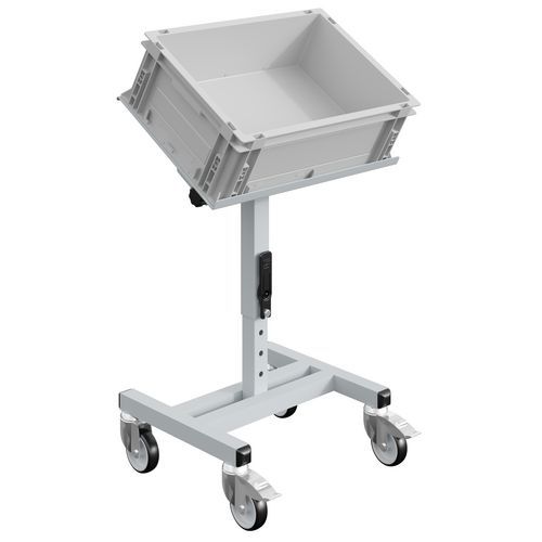 Desserte Mobile Réglable À Plateau Inclinable Sri Gris Foncé