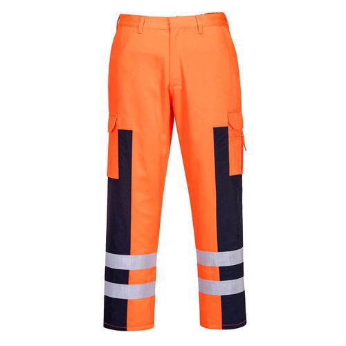 Pantalon Balistique Haute Visibilité S919 Bleu/orange M